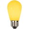 Northlight Opaque LED S14 Edison Style Christmas Replacement Bulbs - Yellow - Pack of 25